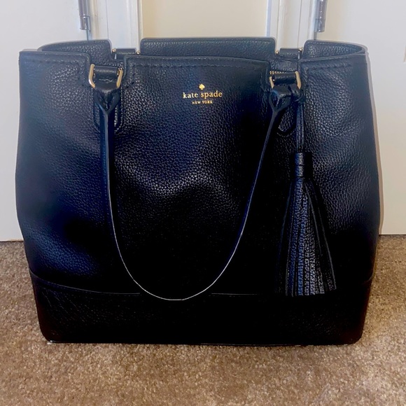 Kate Spade - Medium Black Leather Satchel
